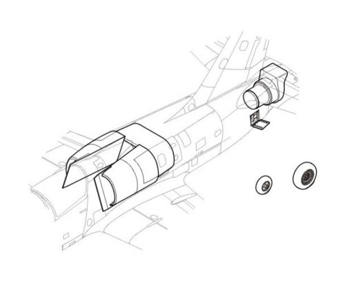 CMK Albatros L-39C Air Intake Set. (129-4084)