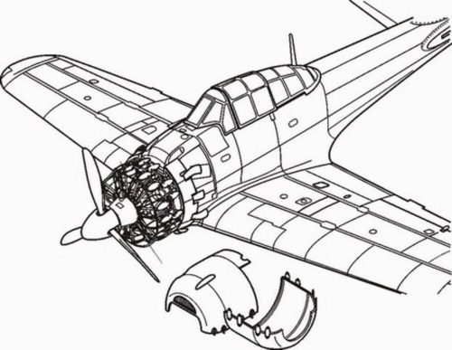 CMK A6M5/ A6M5c Zero Motor Set (129-4131)