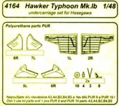 CMK Hawker Typhoon Mk.Ib-Undercarriage  (129-4164)