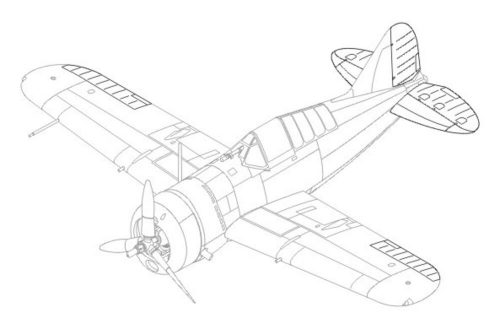 CMK Buffalo F2A 1/2/3 Steuerflächen (129-4168)