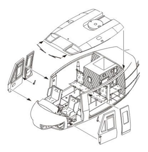 CMK Bell UH-1D Interior für Italeri Bausatz (129-4199)