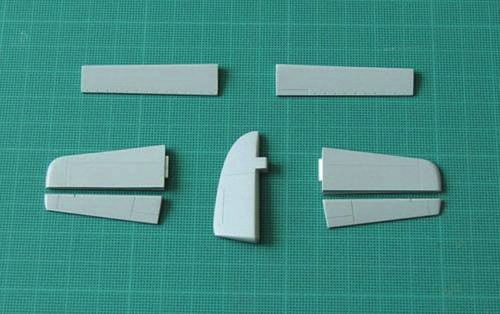 CMK Hawker Seahawk - control surfaces set for Trumpeter kit  (129-4212)