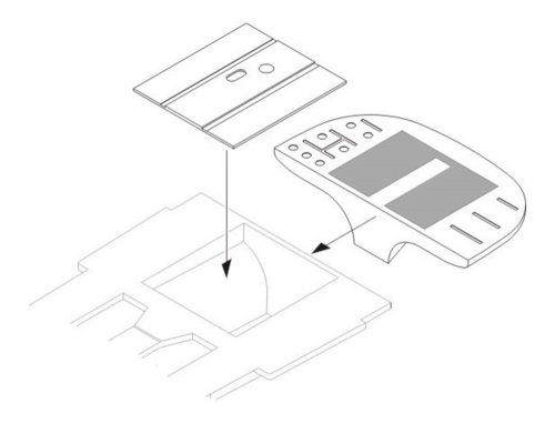 CMK CH-47 Chinook Rear fuselage roof interior für Italeri Bausatz (129-4219)