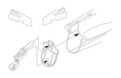 CMK Mitsubishi A6M3/5 Tail cone set f.TAMIYA 1:48 (129-4293)