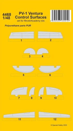 CMK PV-1 Ventura Control Surfaces (129-4468)