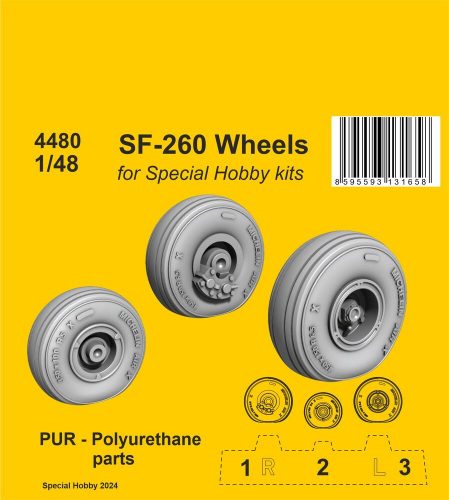 CMK SF-260 Wheels / for SH kits 1:48 (129-4480)