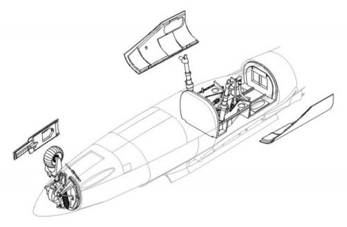 CMK Heinkel He 162A-2 Fahrwerkschächte 1:32 (129-5011)