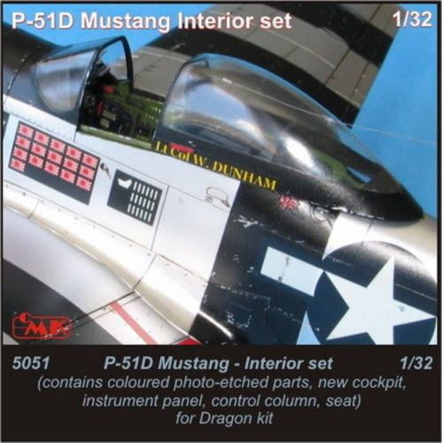CMK P-51D Mustang interior set for Dragon 1:35 (129-5051)