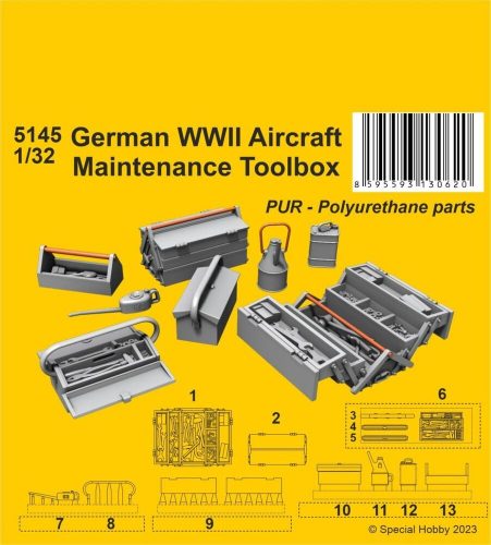 CMK German WWII Aircraft Maintenance Toolbox 1:32 (129-5145)