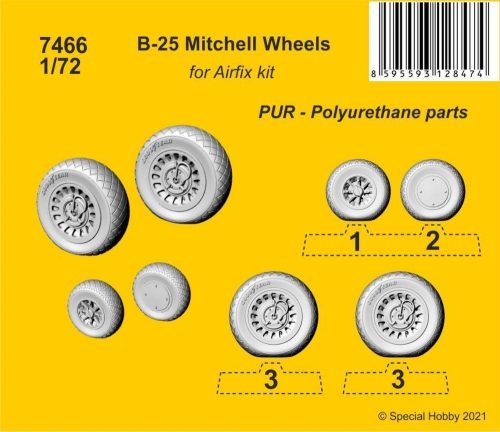 CMK B-25 Mitchell Wheels 1:72 (129-57466)