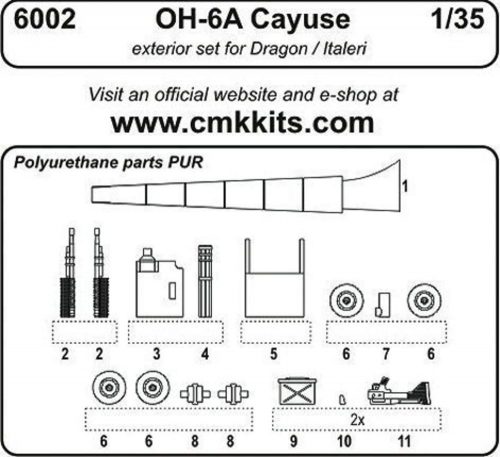 CMK OH-6 exterior für Dragon Bausatz  (129-6002)