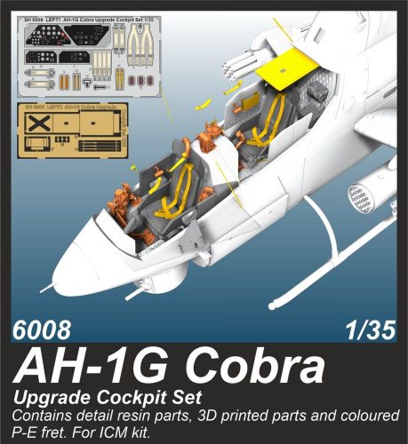 CMK AH-1G Cobra Upgrade Cockpit Set / for ICM kits 1:35 (129-6008)