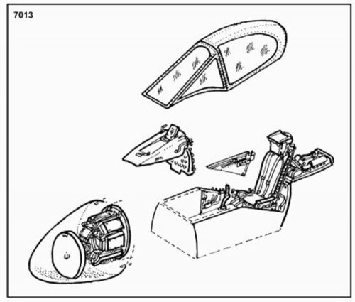 CMK F4D-1 Interior Set (129-7013)