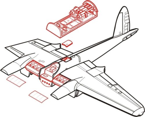 CMK Mosquito Mk.IV Detail Set (129-7047)