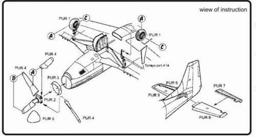 CMK P-51 D Mustang Exterior Set  (129-7065)