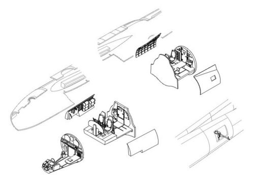 CMK B-17F/G Interior Set (129-7076)