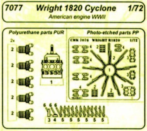 CMK Wright R-1820 US Motor  (129-7077)