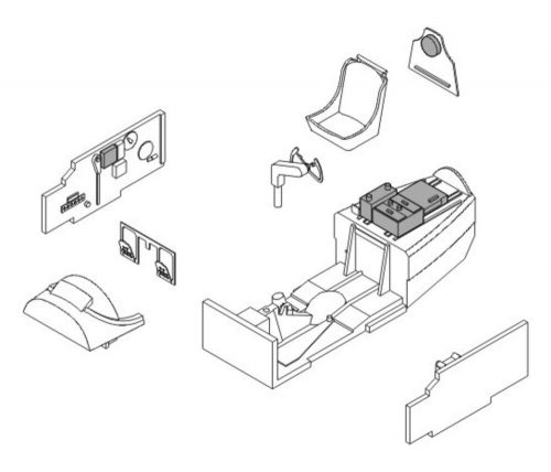 CMK P-38J Lightning Interior Set (129-7091)