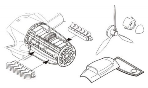 CMK Heinkel He 111 Motor Set (129-7104)