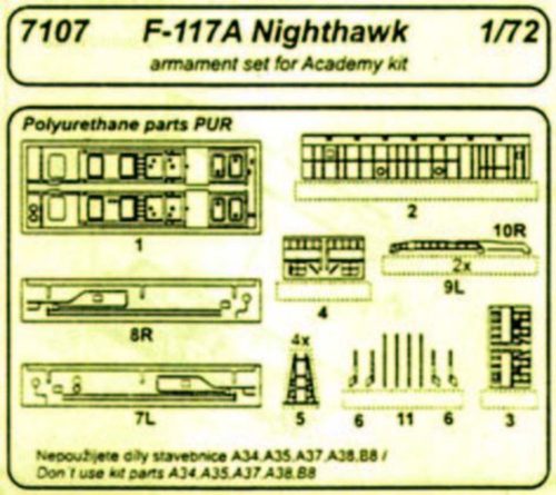 CMK F 117A  Bewaffnung  (129-7107)