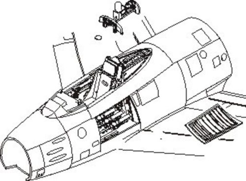 CMK F-86F sabre Interior Set (129-7112)