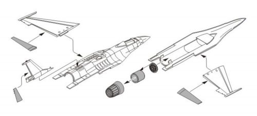 CMK F-16CG/CJ Fightning Falcon Exterior set 1:72 (129-7175)