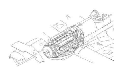 CMK Spitfires Mk.IX Engine set (AIR) UK,WWII 1:72 (129-7195)