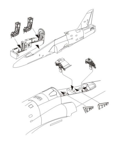 CMK BAe Hawk 100 series interior set (Air) 1:72 (129-7197)