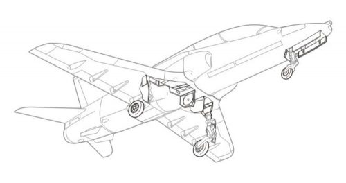 CMK BAe Hawk 100 series undercarriage set 1:72 (129-7199)