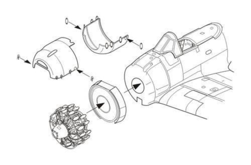 CMK A6M3 model 32 Zero-Engine set 1:72 (129-7265)