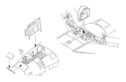 CMK F-86F Sabre -Undercarriage bays 1:72 (129-7271)