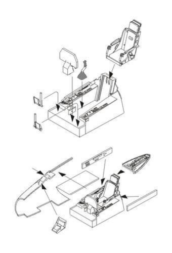 CMK F-86F Interior set 1:72 (129-7273)