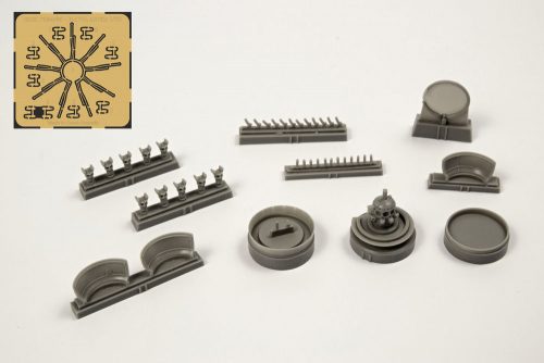 CMK B-17G EngineSet(starboard side engine1pc for Airfix kit 1:72 (129-7385)