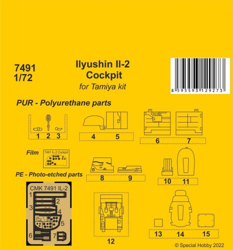 CMK Ilyushin Il-2 Cockpit 1:72 (129-7491)