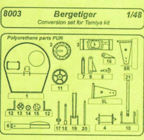 CMK Bergetiger - conversion set für Tamiya Bausatz  (129-8003)