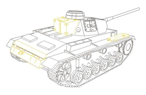 CMK Pz.Kpfw. III Ausf. L ''control tank'' für Tamiya-Bausatz  (129-8019)