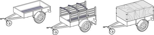 CMK WWII US Cargo Trailer Ben Hur 1:48 (129-8041)