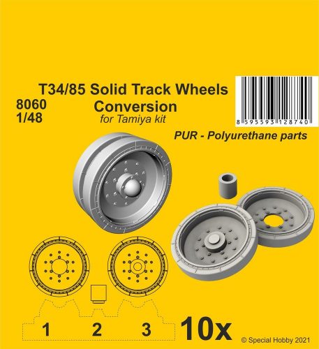 CMK T34/85 Solid Track Wheels Conversion Set 1:48 (129-8060)