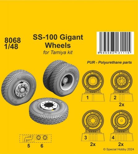 CMK SS-100 Gigant Wheels / for Tamiya kits 1:48 (129-8068)