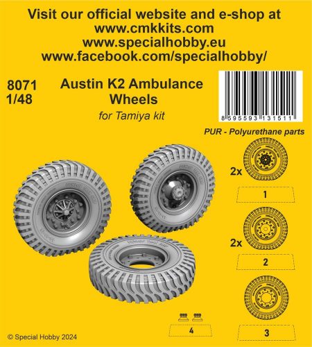 CMK Austin K2 Ambulance / for Tamiya kit 1:48 (129-8071)