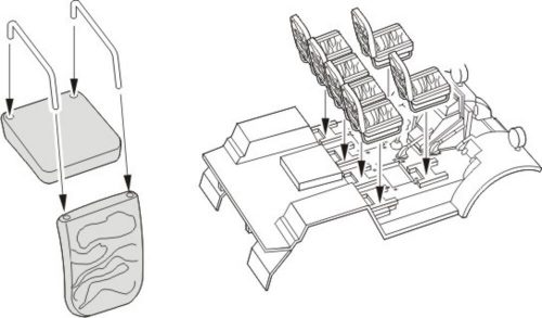 CMK Quad Gun Tractors Seats version Ford / Chevrolet für Tamiya und Italeri Bausatz (129-B35027)