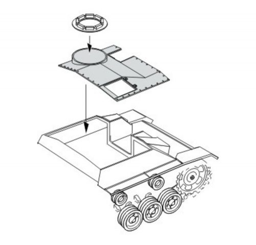 CMK StuG III Ausf.G Correction Roof early v. 1:35 (129-B35059)