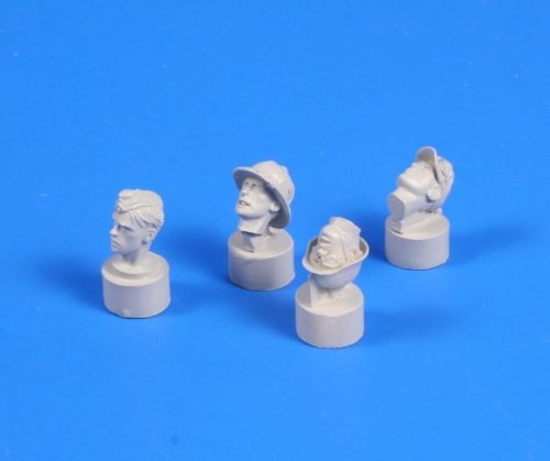 CMK German WWII Afrikakorps head (4 pcs) 1:35 (129-B35078)