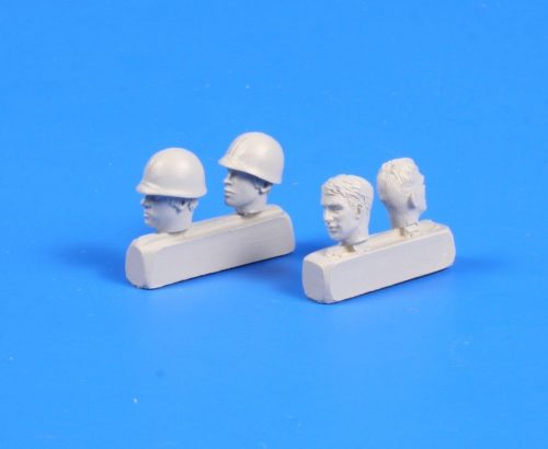 CMK US WWII soldiers head (4 pcs) 1:35 (129-B35081)