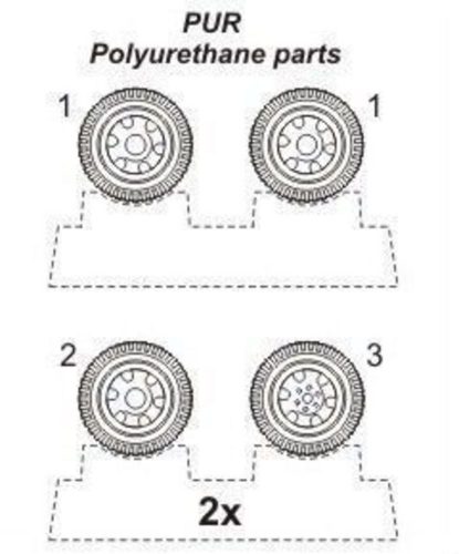 CMK Opel Blitz wheels  (129-B72017)