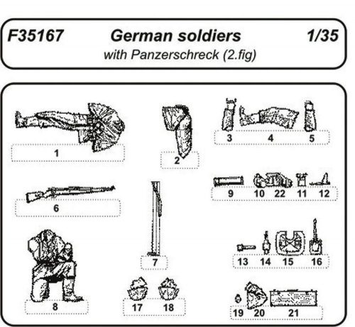 CMK German soldiers with Panzerschreck  (129-F35167)