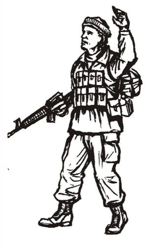 CMK US special Forces soldier with gun (1fig 1:35 (129-F35210)