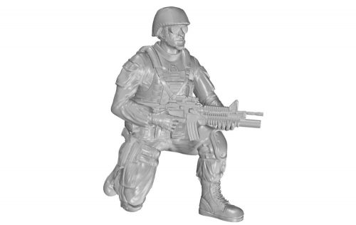 CMK Kneeling Soldier (on right knee)US Army Infantry Squad 2nd Division f.M1126 1:35 (129-F35322)