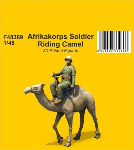 CMK Afrikakorps Soldier Riding Camel 1/48 / 3D Printed 1:48 (129-F48389)