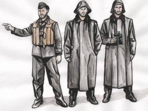 CMK U-Boat U-IX Crew with Raincoats f.Revell 1:72 (129-F72250)